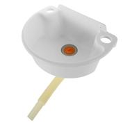 Petit Lavabo Mural Blanc en Plastique, Vasque Demi-lune Gain de Place | Installation sans Perçage, Surface Lisse, avec Tuyau D’eau, pour Coins Exigus, Camping-car, Porche ou Balcon