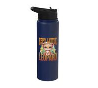 Petit léopard mignon bébé panthère gros chat Stainless Steel Insulated Water Bottle