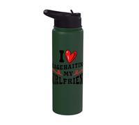 Petit marrant, amour, provocation, petite amie, humour Stainless Steel Insulated Water Bottle