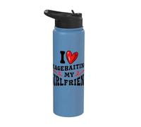 Petit marrant, amour, provocation, petite amie, humour Stainless Steel Insulated Water Bottle