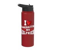 Petit marrant, amour, provocation, petite amie, humour Stainless Steel Insulated Water Bottle