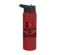 Petit marrant, amour, provocation, petite amie, humour Stainless Steel Insulated Water Bottle