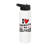 Petit marrant, amour, provocation, petite amie, humour Stainless Steel Insulated Water Bottle