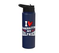 Petit marrant, amour, provocation, petite amie, humour Stainless Steel Insulated Water Bottle