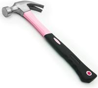 Petit marteau rose - Mini marteau à griffes multifonctionnel pour le bricolage et les travaux manuels avec manche antidérapant