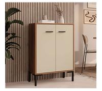 Petit meuble d'appoint - DESIGN AMEUBLEMENT - Lander L15 - 2 portes - Mélamine - Multicolore