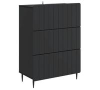 Petit meuble de rangement Vidaxl Armoire à tiroirs Noir 66 x 34,5 x 92 cm Bois d'ingénierie