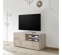 Petit meuble TV 1 porte 1 tiroir MIRO couleur chêne