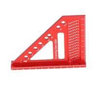 Petit Mini équerre de Charpentier en Alliage D'aluminium, Règle Carrée Triangulaire Gravée au avec Trois échelles Précises, Outil carré de Mesure de Machiniste à 90 Degrés pour