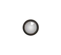 Petit miroir en résine noire, rond, convexe, à fixer - Chehoma, Noires - Ø18 cm, H1 cm