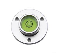 Petit niveau de poche 35 mm de diamètre, cadre en métal, indicateur de bulle précis pour accrocher des photos, des étagères (vert)