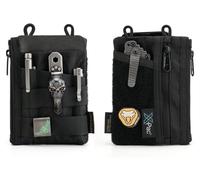 Petit organisateur d'outils EDC avec 7 poches, couleur noire