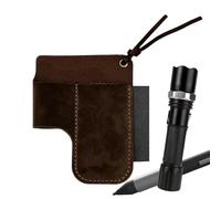 Petit organisateur multifonction rétro en cuir pour outils de travail lourd, pour lampe torche stylo amélioration de la maison construction plombier menuiserie