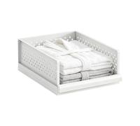 Petit organiseur de placard empilable pour vêtements | Organisateur de placard pliable pour douche, maison, chambre à coucher, salon, appartement, dortoir, salle de bain, buanderie