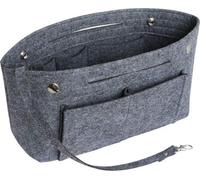 Petit organiseur de sac gris avec poignée et porte-clés