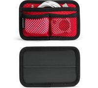 Petit organiseur EDC, panneau rouge avec poche ouverte et filet, pour tous les jours