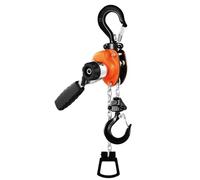 Petit Palan Chaîne Avec Frein Double Mâchoire, Doté D'une Chaîne En Acier Au Manganèse G80 Et D'un Crochet Pivotant 360 Degrés, Palan Chaîne Manuel Portable Léger(1/2ton-5ft)