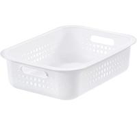 Corbeille en plastique pour salle de bain 6 litres - Blanc