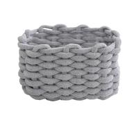 Petit Panier En Corde De Coton - Panier De Rangement En Tissu Tissé, Organiseur De Bureau En Forme Rectangulaire, Étui De Rangement En Tissu Doux, Conteneur Multi-usage | Pour Le RangementDes