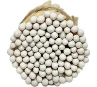 Petit paquet de 100 allumettes blanches, bâtonnets en bois naturel de 1,95 pouces. Recharge de bocal à allumettes, (100 allumettes de recharge)