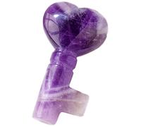 Petit Pendentif Cœur en Cristal pour Bijoux, Décoration Créative | Pierre Décorative Violette, Usage Bureau et Table, Accessoire DIY Stable, Résistante à L'usure