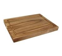 Petit planche à steak en bois d'acacia 260 x 188 x 25 mm Olympia Multicolore G