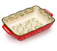 Petit plat à gratin, plat à gratin en céramique, plat à gratin pour 1 à 2 personnes, plat à gratin avec poignées en céramique, petit plat pour lasagnes, tiramisu, plat à gratin