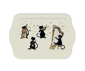 PETIT PLATEAU DE SERVICE INDIVIDUEL BUG ARTS CHAT MUSIQUE - KIUB