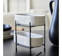 Petit Plateau fond ovale Costa Nova Nótos (x6) Blanc 18,5x9,4x4,8 cm/0,38 L