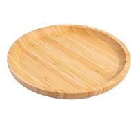 Petit plateau rond en bambou naturel multifonction