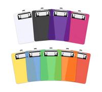 Petit porte-bloc en plastique coloré de 9 couleurs, 10,2 x 15,2 cm avec porte-stylo, mini porte-bloc étanche A6 pour infirmières, salle de ureau, restaurant (9 couleurs)
