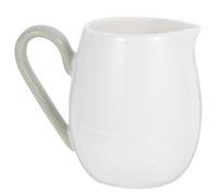 Petit Pot à Lait en Céramique Blanche, Bec Verseur pour Service à Table | Style Nordique Élégant, Grosse Anse Arrondie, Convient au Miel Sauces de Salade, Restaurants ou Maison