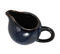 Petit Pot à Lait en Céramique Bleu avec Poignée et Bec Verseur