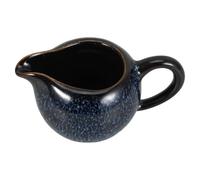 Petit Pot à Lait en Porcelaine Bleue, avec Poignée et Bec verseur | Format Compact 13,3x8,2x7cm, Service Précis, Surface Émaillée, pour Café, Thé, Sucre ou Sauces