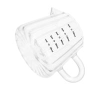 Petit Pot à Lait en Verre Borosilicaté 5oz 150ml avec Poignée | Bec Fin, Graduation Claire, Versement Précis, Usage Près du Lit Cuisine, Stable, Sûr avec Bébé
