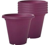 Petit pot en plastique de 6 x 19 cm, léger et résistant aux intempéries, pour les plantes