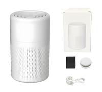 Petit purificateur d'air pour la maison, le bureau avec filtre HEPA H13 et charbon actif, alimenté par USB, entrée d'air à 360°, pour allergies, poussière, fumée, odeurs
