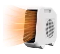 Petit radiateur électrique soufflant de 1800 W, silencieux, avec 2 niveaux de chauffage et protection contre la surchauffe.