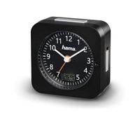 Petit réveil avec lumière et églage Automatique de l'heure noir