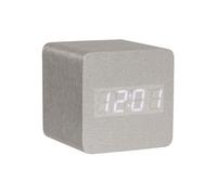 Petit Réveil cube Led en bois lasuré