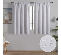 Petit Rideau Occultant Blanc De Cuisine 60X90 Cm Tissu Impermeable Rideaux Courts Thermiques Isolant Anti Froid Et Chaleur P[RO272]