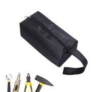 Petit sac à outils étanche avec fermeture éclair et corde de suspension Noir