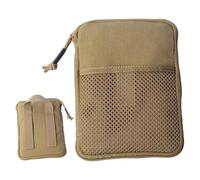 Petit sac à outils - Sac banane d'extérieur en nylon 1000D avec fermeture éclair étanche | Pour randonnée, téléphone portable, cartes, cahiers, équipement de voyage, ustensiles de les jours, boue