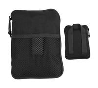 Petit sac à outils - Sac banane d'extérieur en nylon 1000D avec fermeture éclair étanche | Pour randonnée, téléphone portable, cartes, cahiers, équipement de voyage, ustensiles de les jours, Noir
