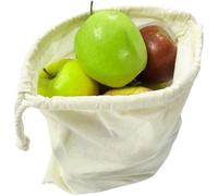 Petit sac en coton 25 x 30 cm, couleur naturelle, avec cordon