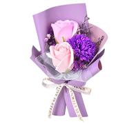Petit savon rose - Cadeau floral élégant pour l'appréciation des enseignants | Flore séchée naturelle, arrangement de fleurs parfumées pour la fête des mères, bouquet romantique, Saint-Valentin