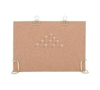 Petit Tableau en Liège Double Face avec Support 30,5x22x1,5cm | Cadre Vertical Stable, Base Large et Lestée, Surface Mate Antireflet, pour Mémos et Œuvres