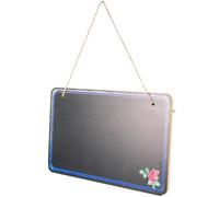 Petit Tableau Noir Mural Rectangulaire en Bois, Panneau effaçable | Ardoise Décorative Corde Suspendue, Bord Lisse, pour Chambre, Photobooth, Boutiques ou Fêtes Style Aléatoire