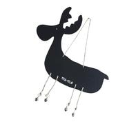 Petit Tableau Noir Mural Suspendu en Bois, Décor girafe | Double Face pour Notes Rapides, Accessoire Photo, Noir, Déco Murale, la Cuisine et Usage Quotidien