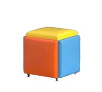 Petit Tabouret carré de Style Cube, Tabouret de Rangement Multifonctionnel | Stable, easy clean, durable, space-saving(Five colors,L)